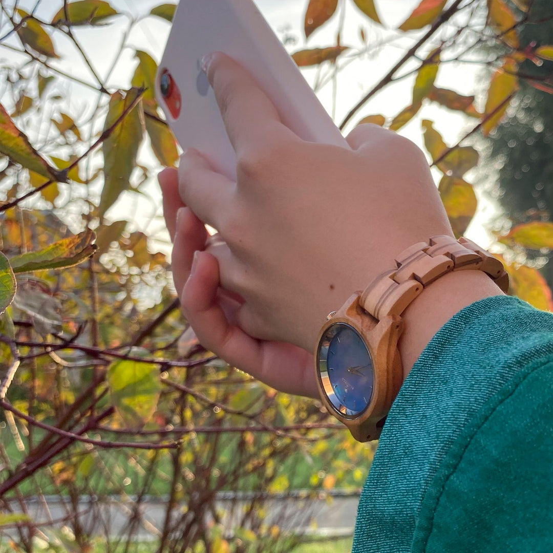 Wooden Watch Sky Personalized engraving photo №7