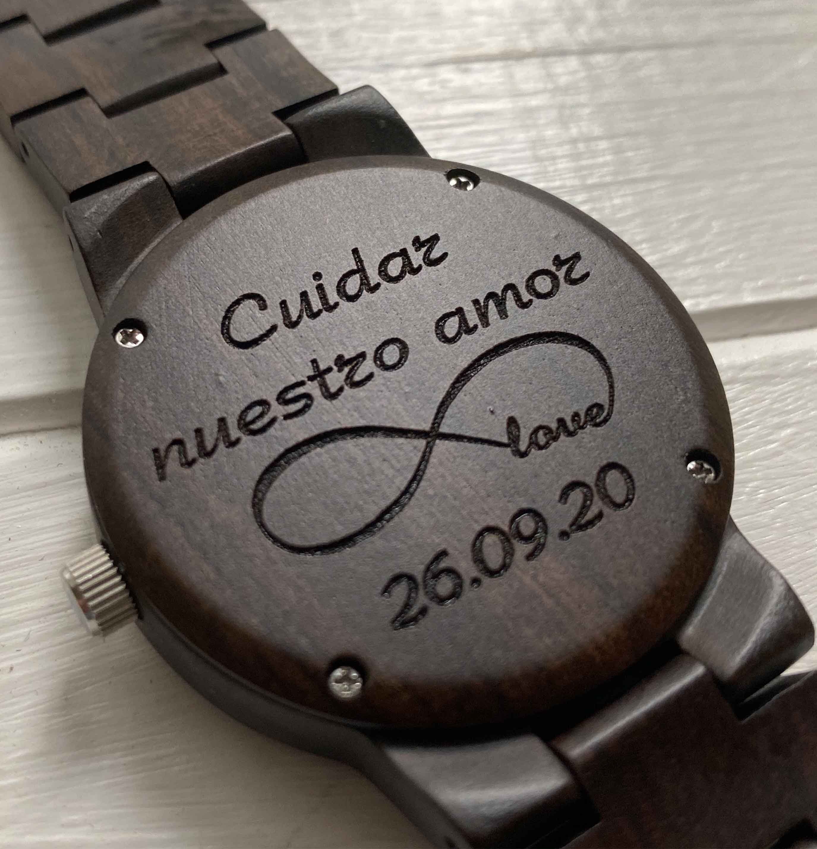 Wooden Watch Pride Personalized engraving