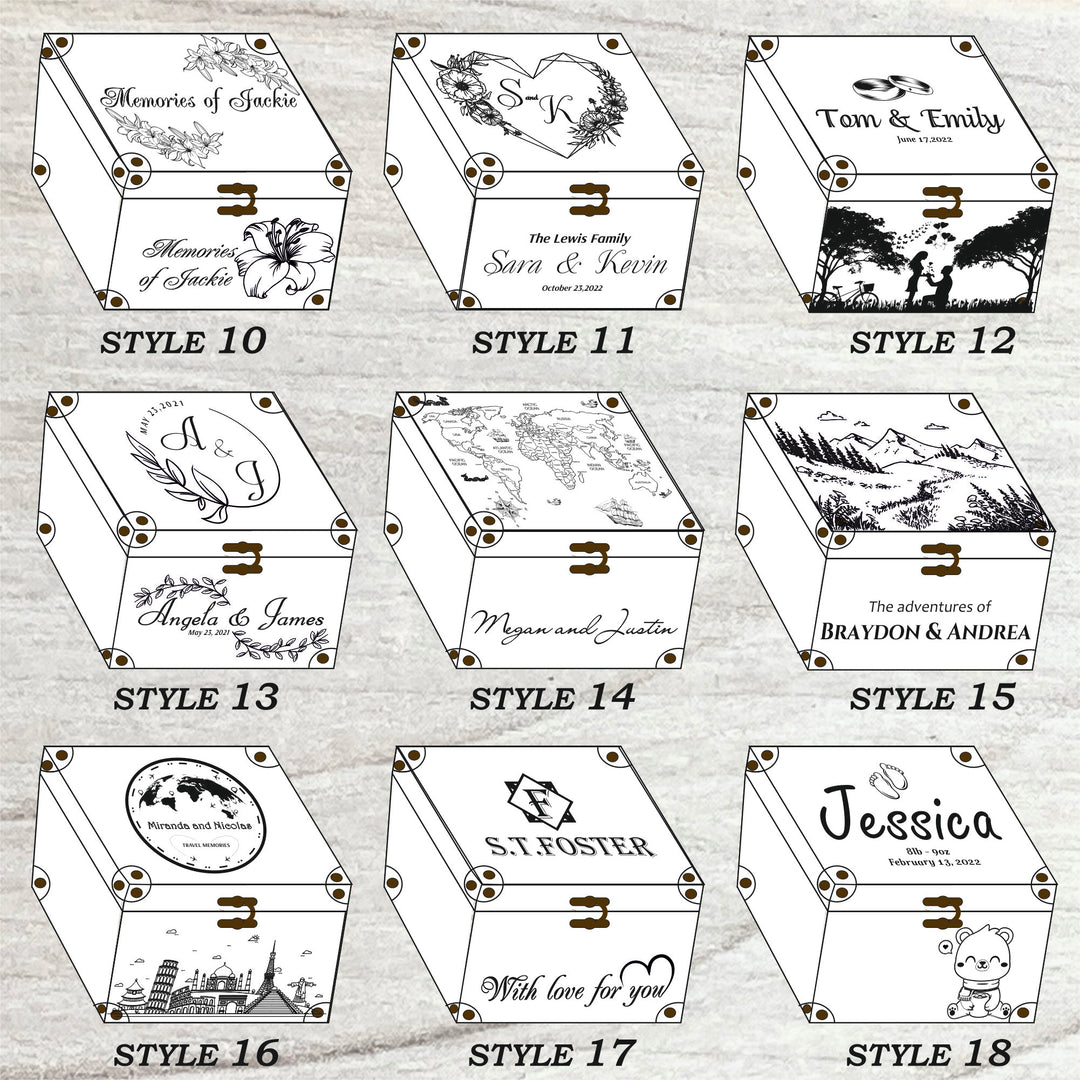 Personalized Recipe Box with Dividers and Cards Best Family Recipec engraving photo №9