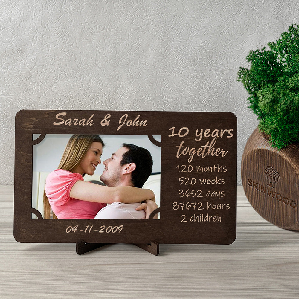 Wood Frame Family engraved photo №3