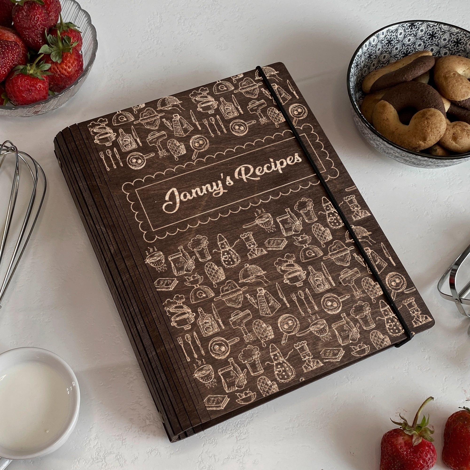 Family Home Recipes Book Free custom engraving