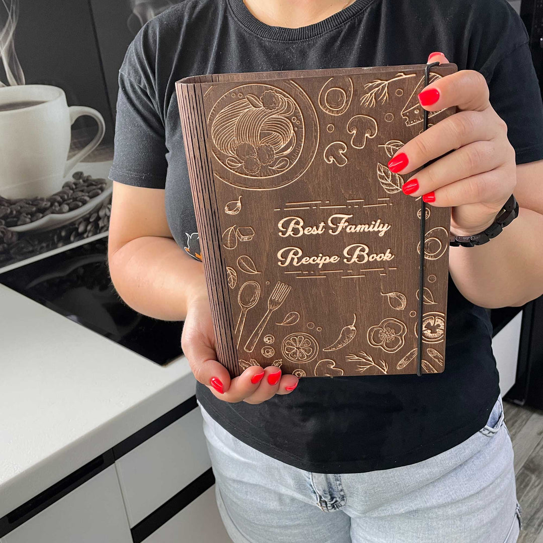Best Family Recipe book Free custom engraving photo