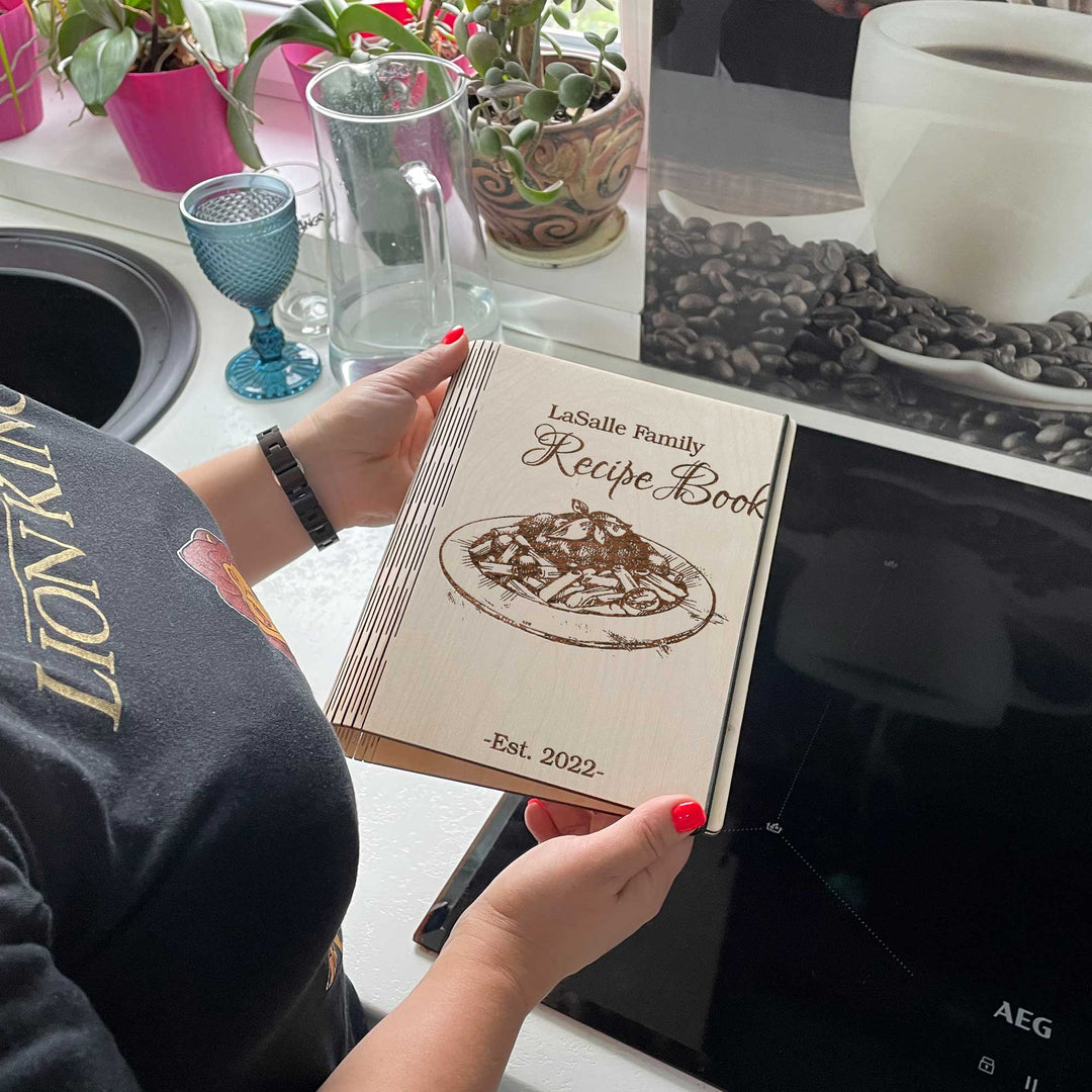 Personalized Recipe Book Free custom engraving photo №5
