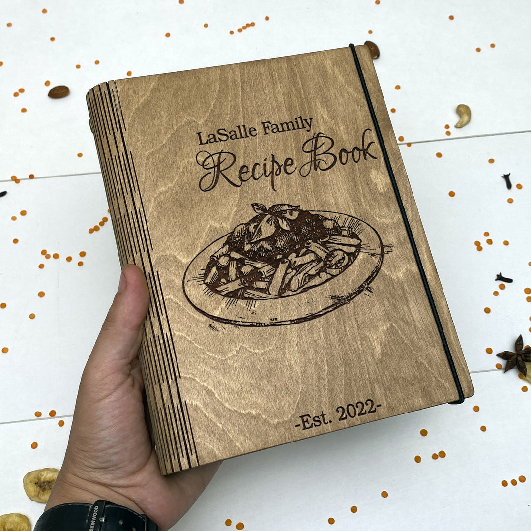 Personalized Recipe Book Free custom engraving photo