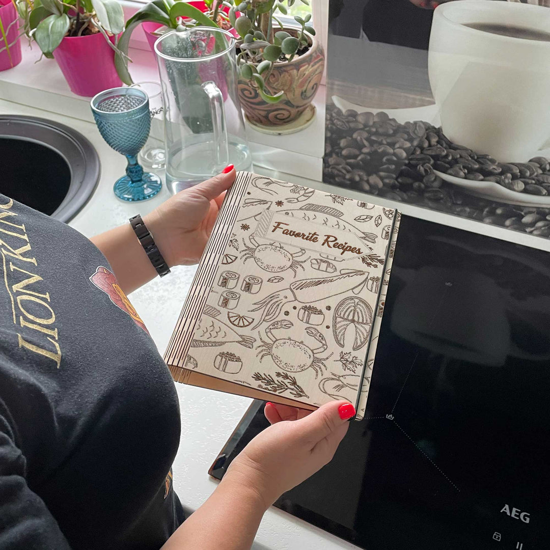 Favorite Recipe Book Free custom engraving photo