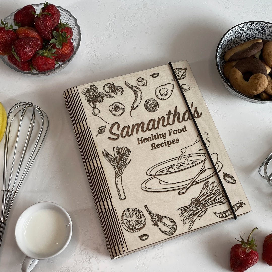 Healthy Food Recipes Book Free custom engraving photo №4
