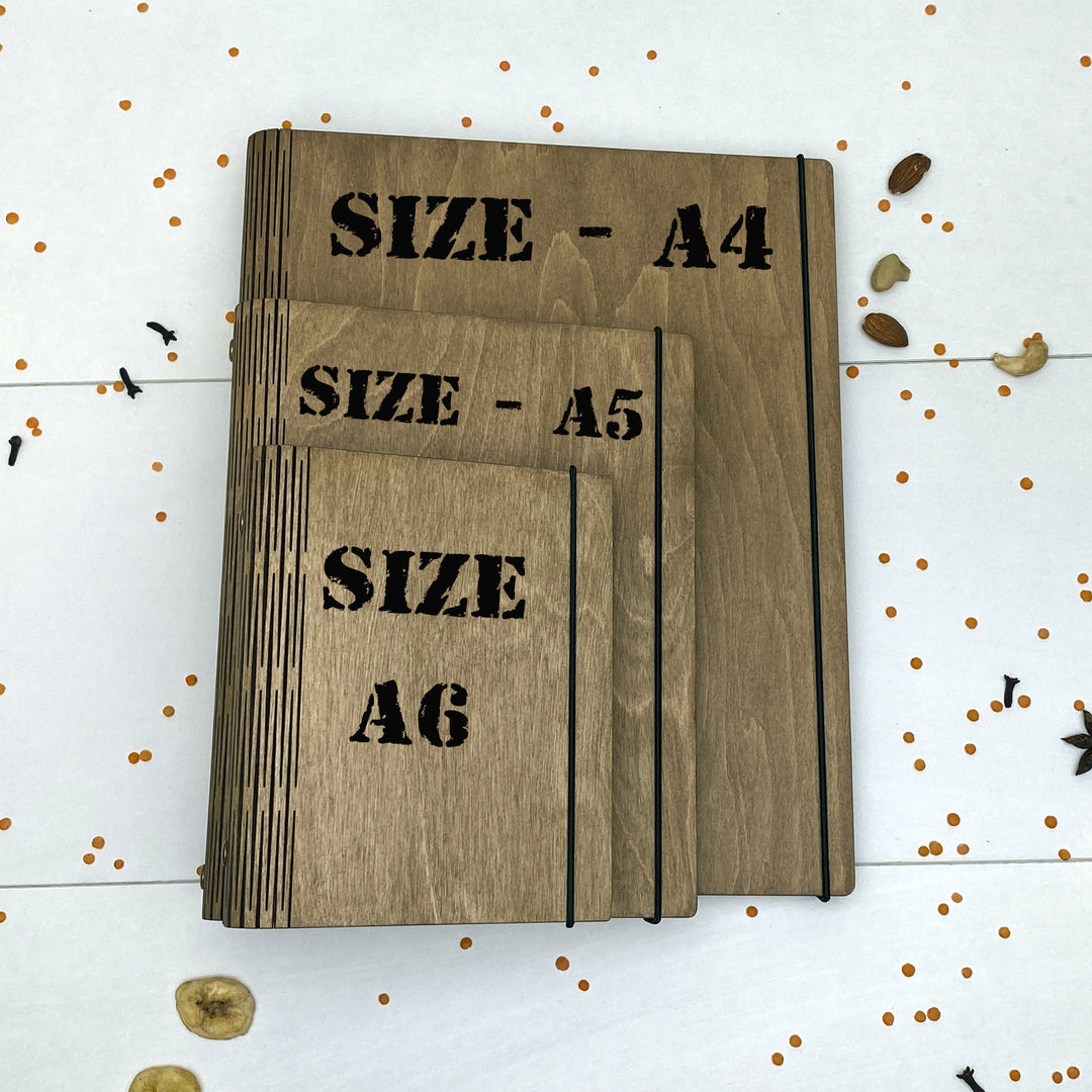 Wooden Recipe Book Pizza Free custom engraving photo №11