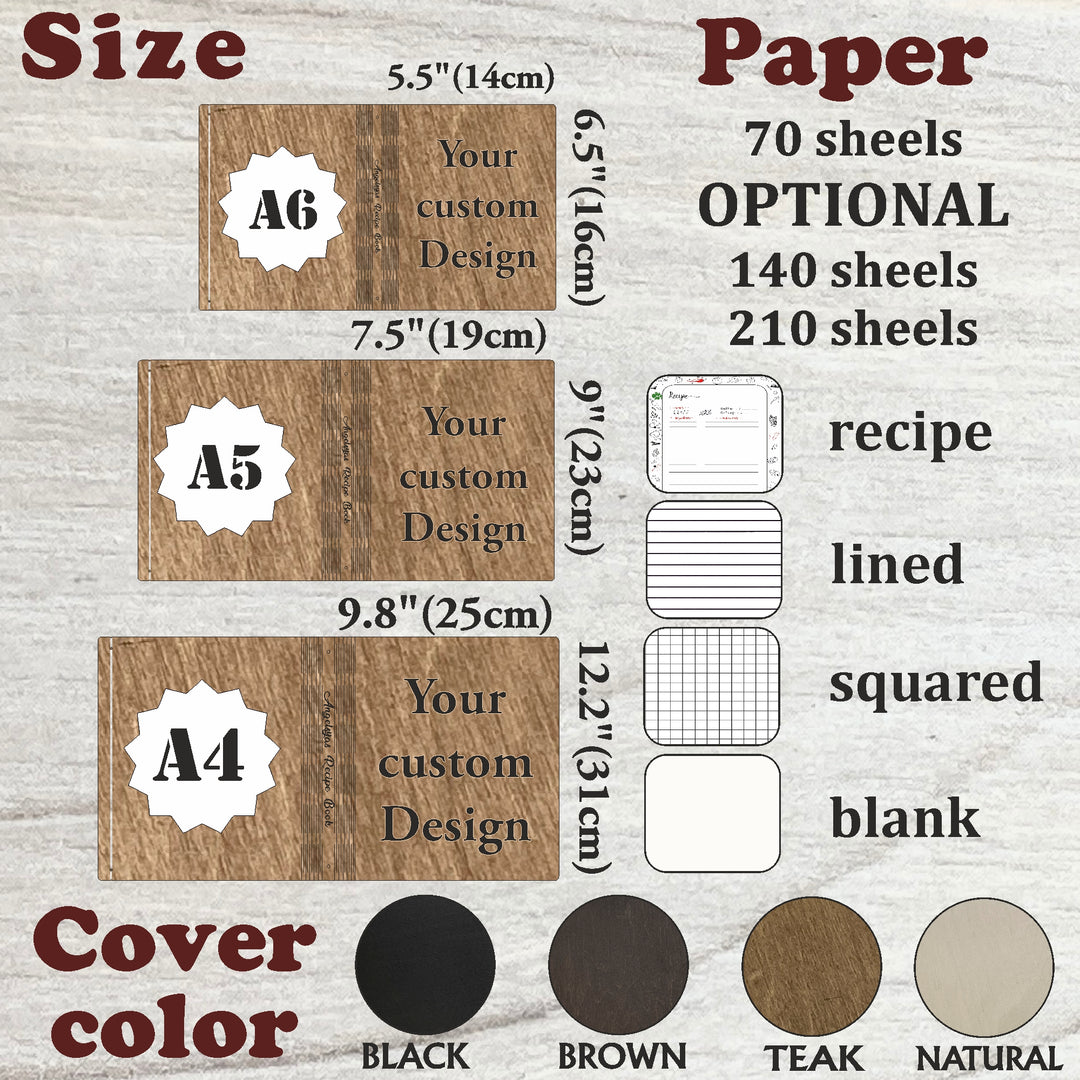 Personalized Recipe Book Free custom engraving photo №14