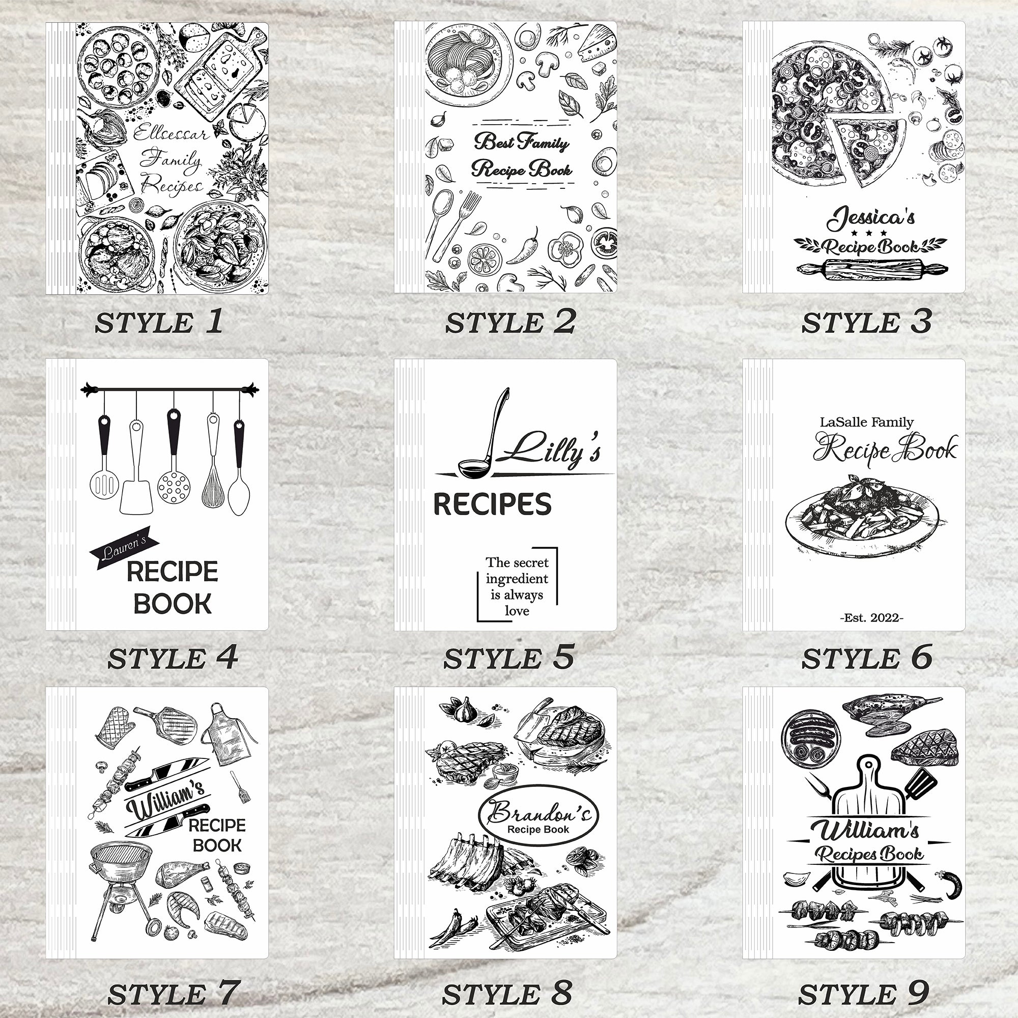 Healthy Food Recipes Book Free custom engraving