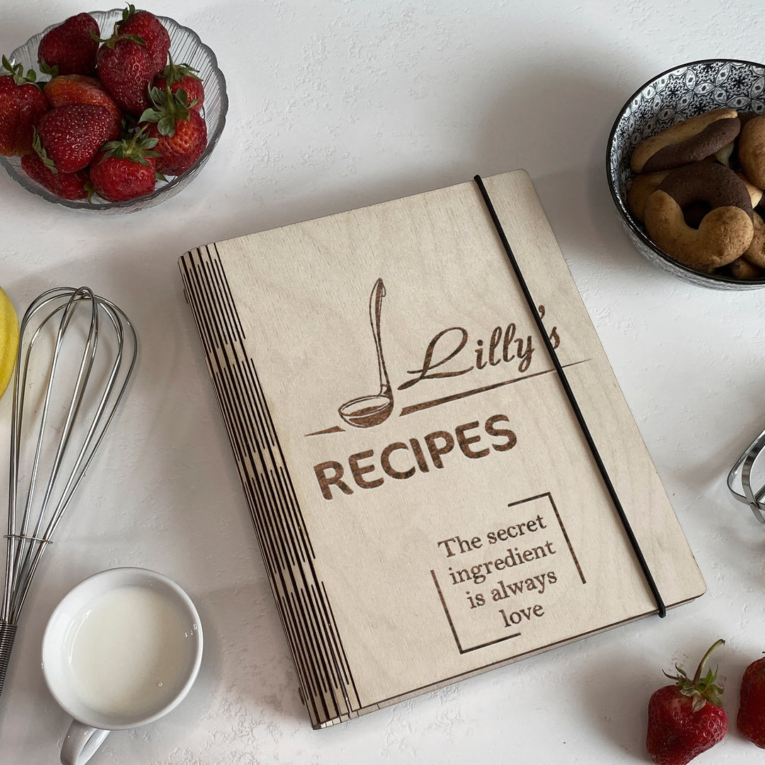 Wooden Recipe Book Free custom engraving photo №4