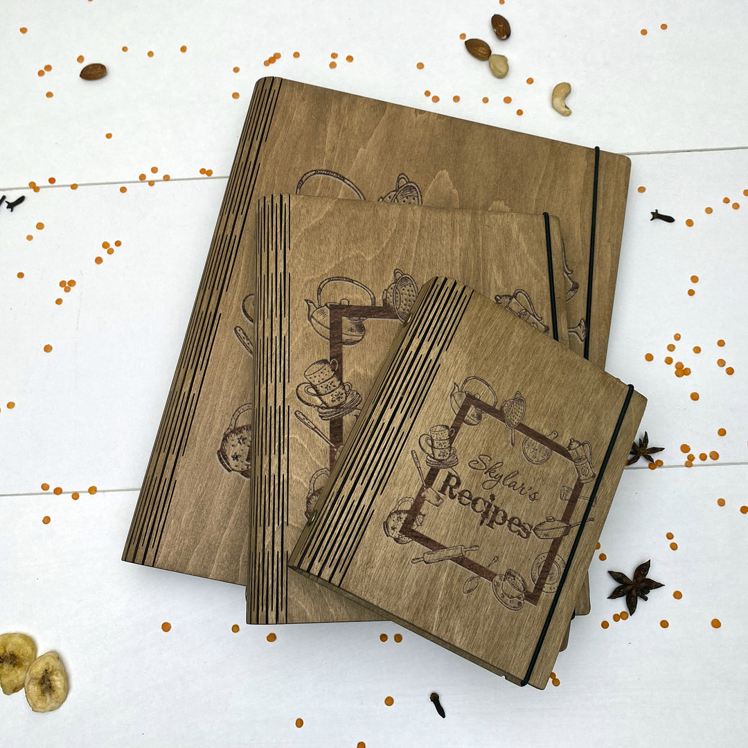 Personalized Wooden Recipe Book Free custom engraving photo №11