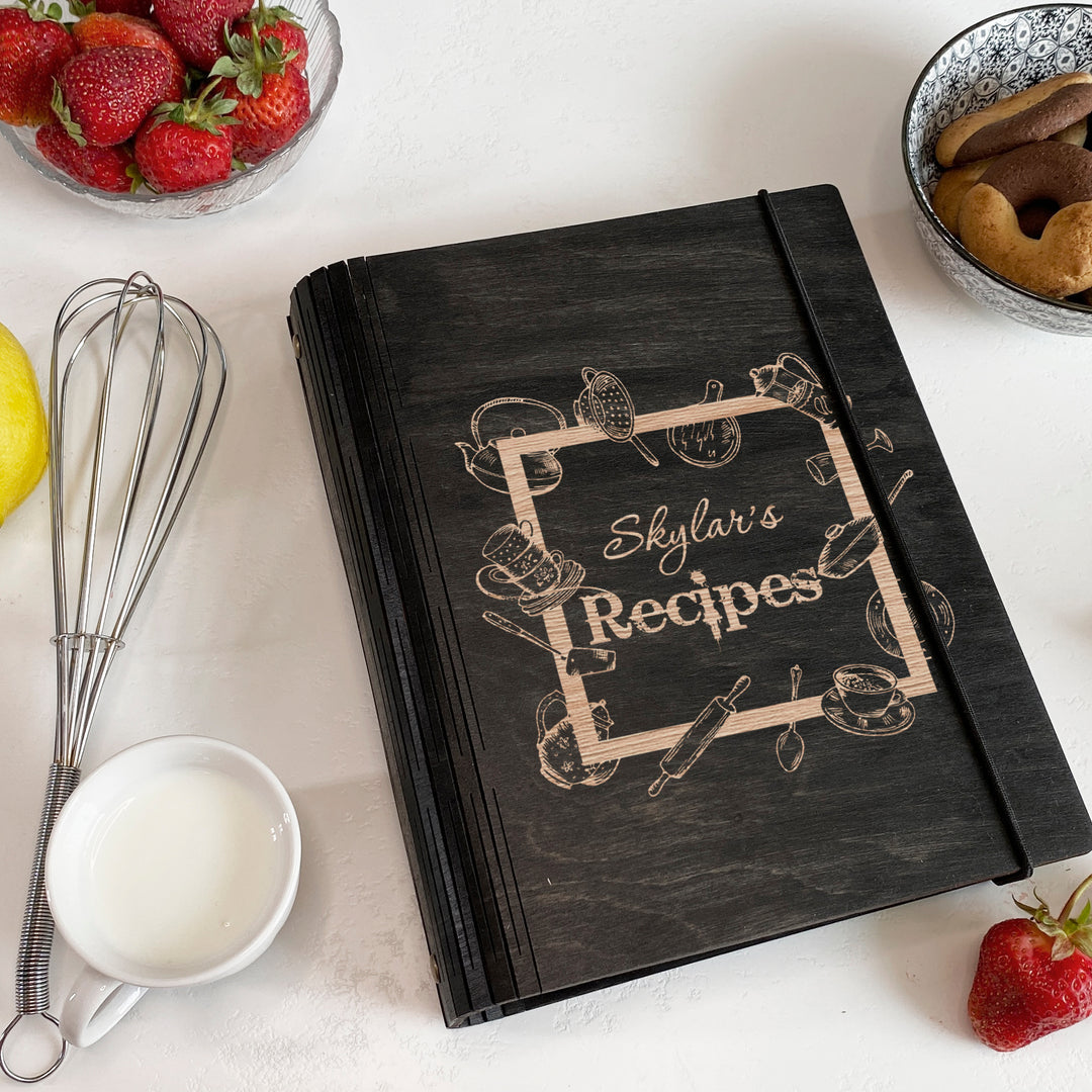 Personalized Wooden Recipe Book Free custom engraving photo №7