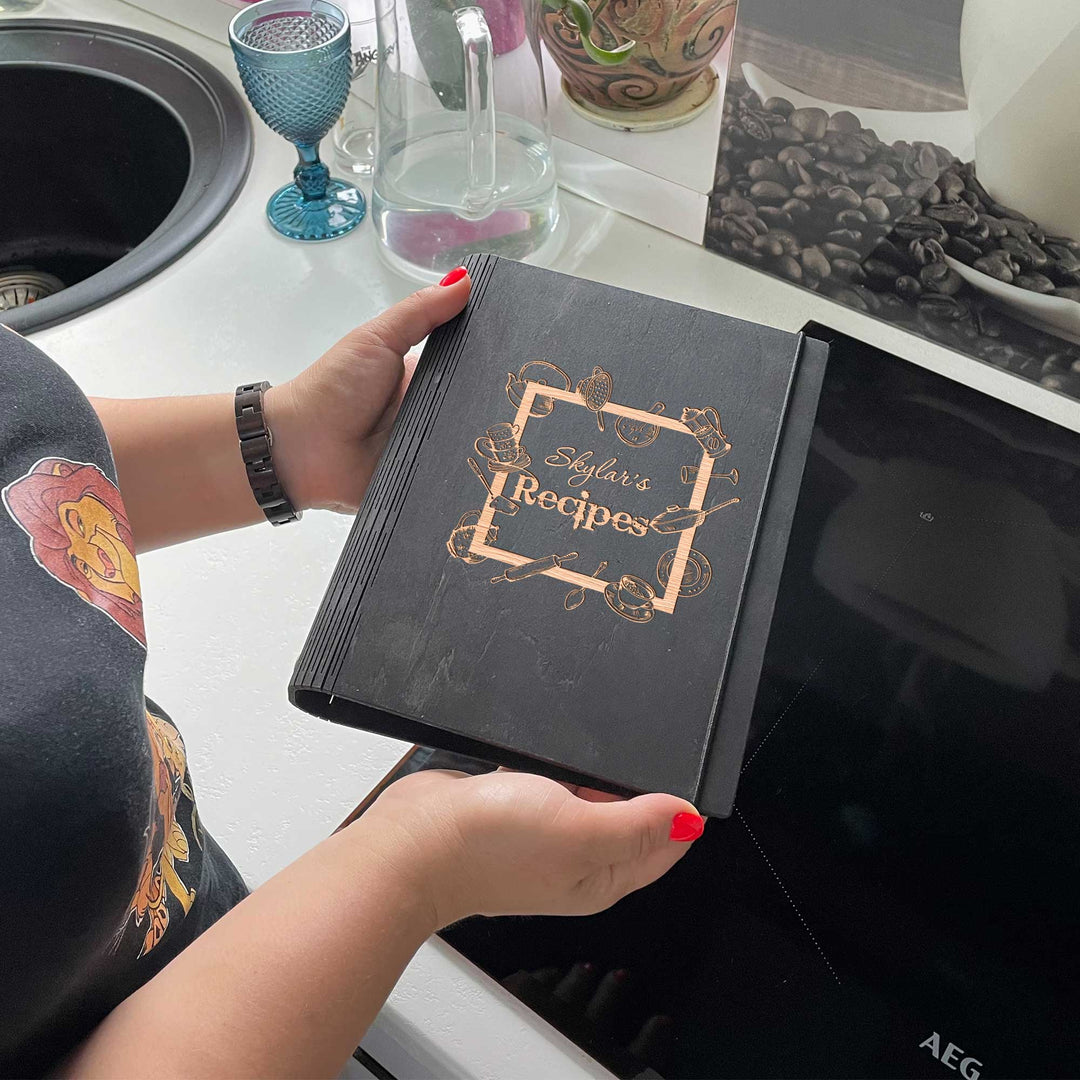 Personalized Wooden Recipe Book Free custom engraving photo №8