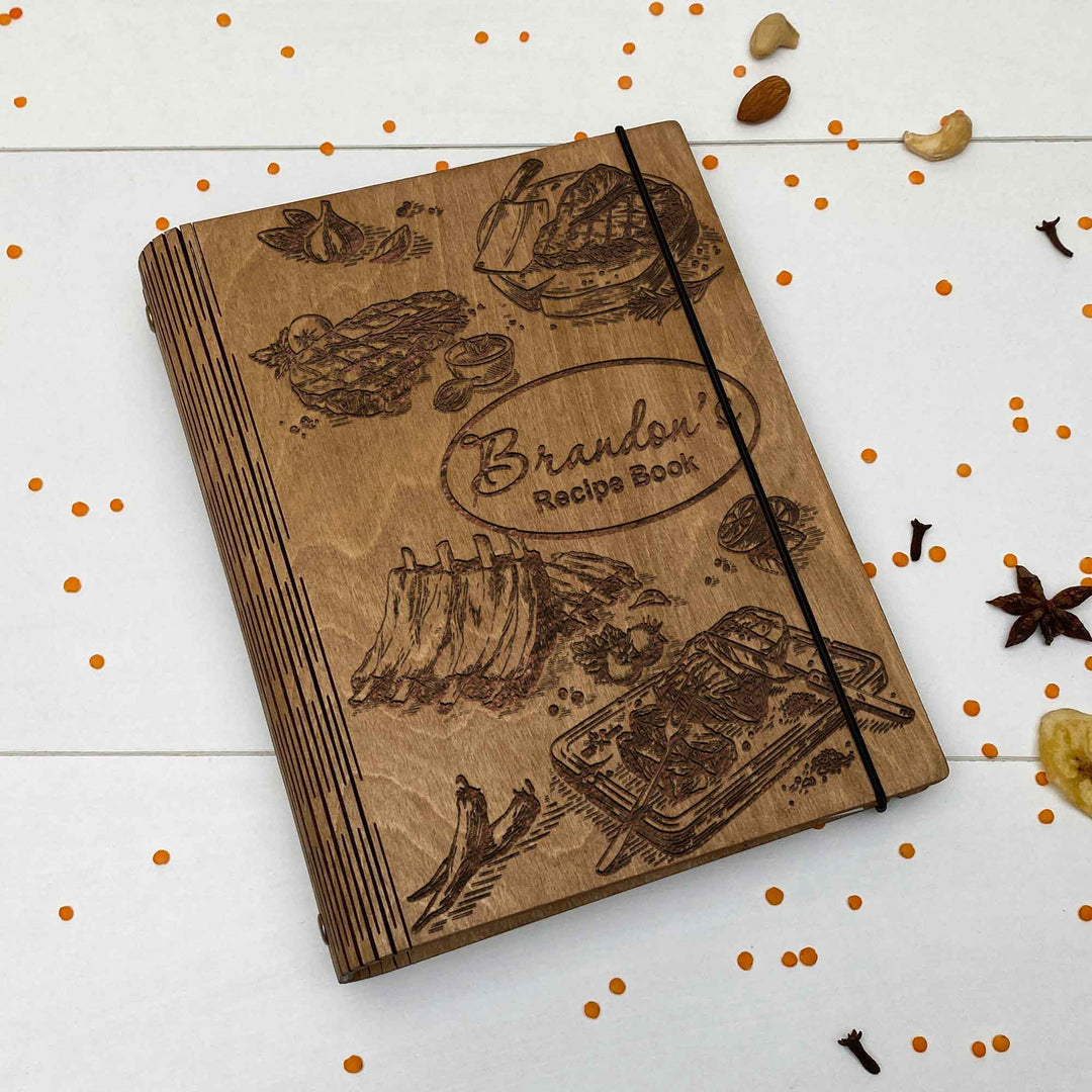 Wooden Recipe Book Barbecue Free custom engraving photo №5