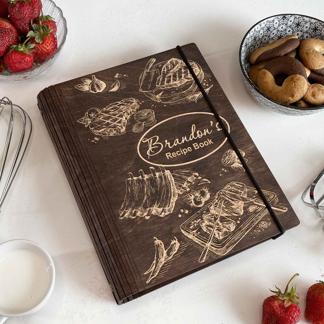 Wooden Recipe Book Barbecue Free custom engraving photo №3