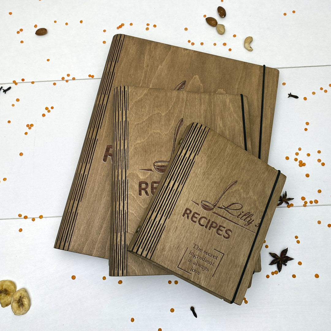 Wooden Recipe Book Free custom engraving photo №12