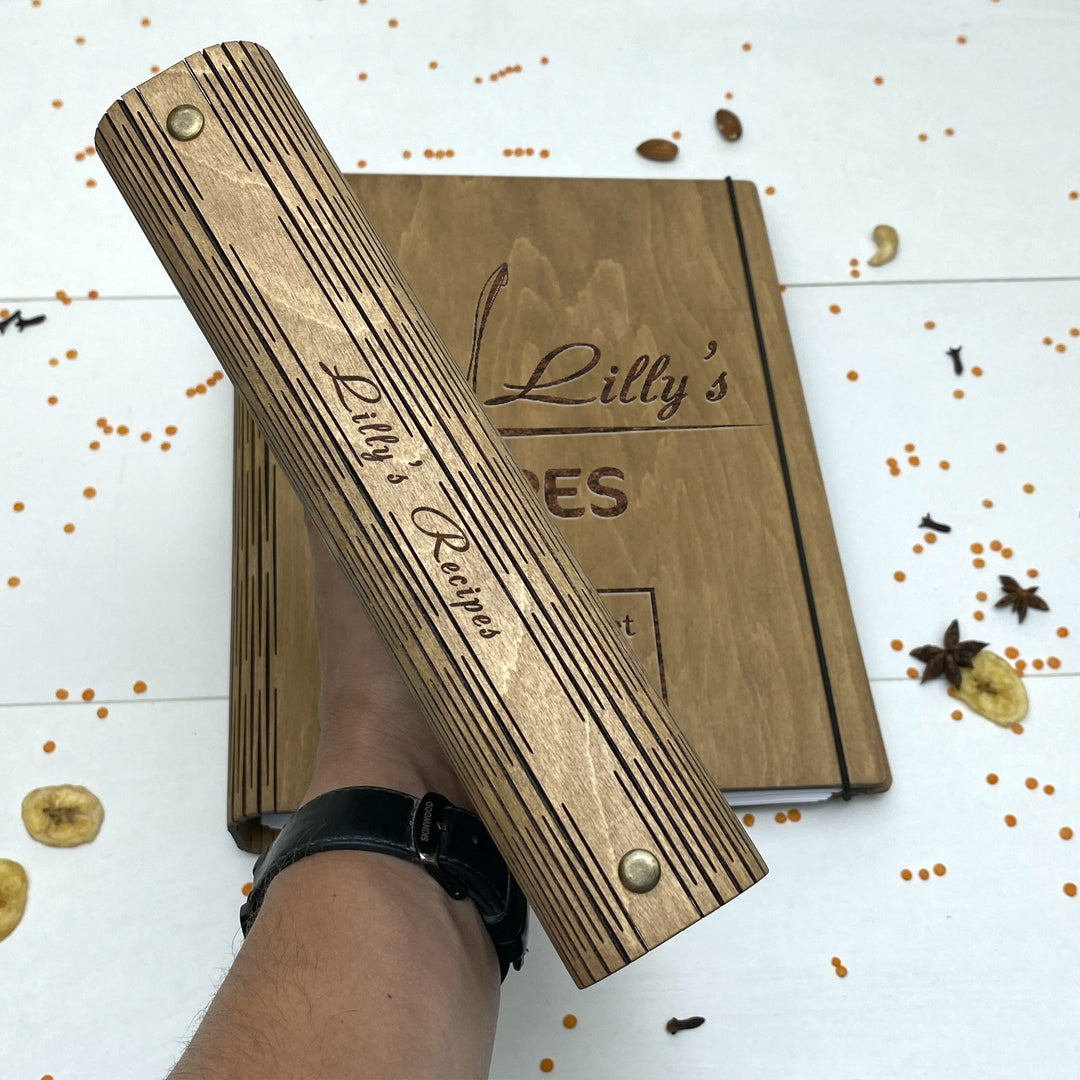 Wooden Recipe Book Free custom engraving photo №11
