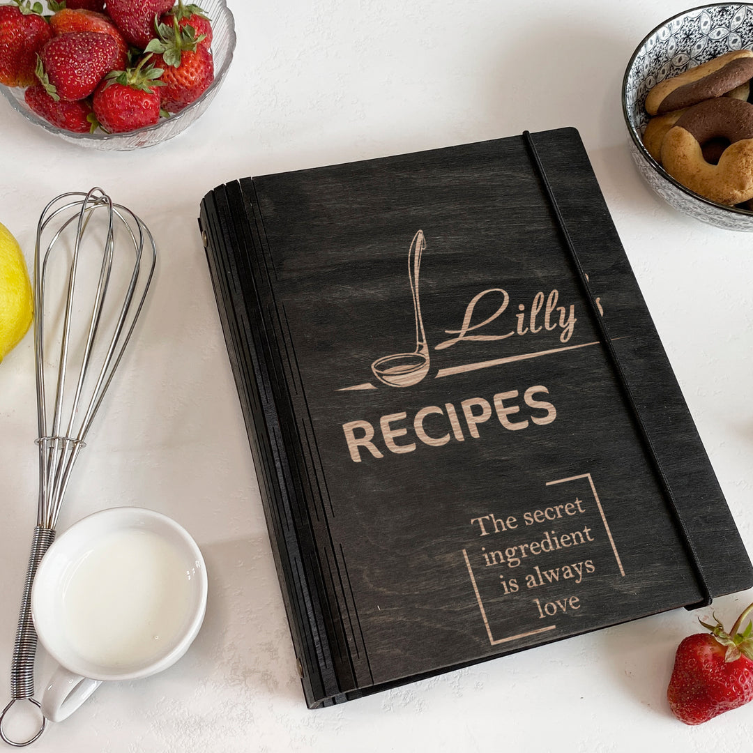 Wooden Recipe Book Free custom engraving photo №2