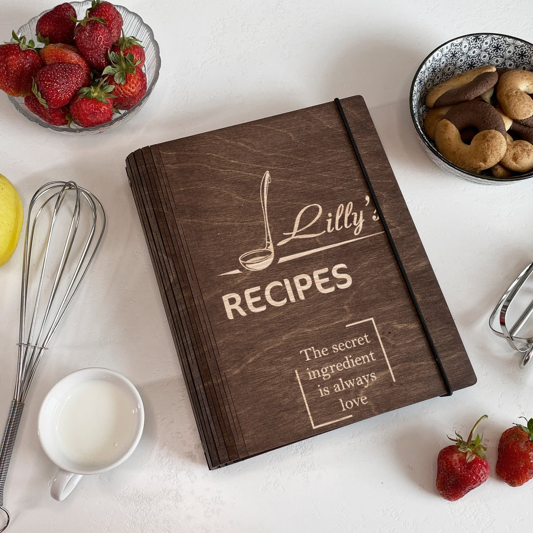 Wooden Recipe Book Free custom engraving photo №6