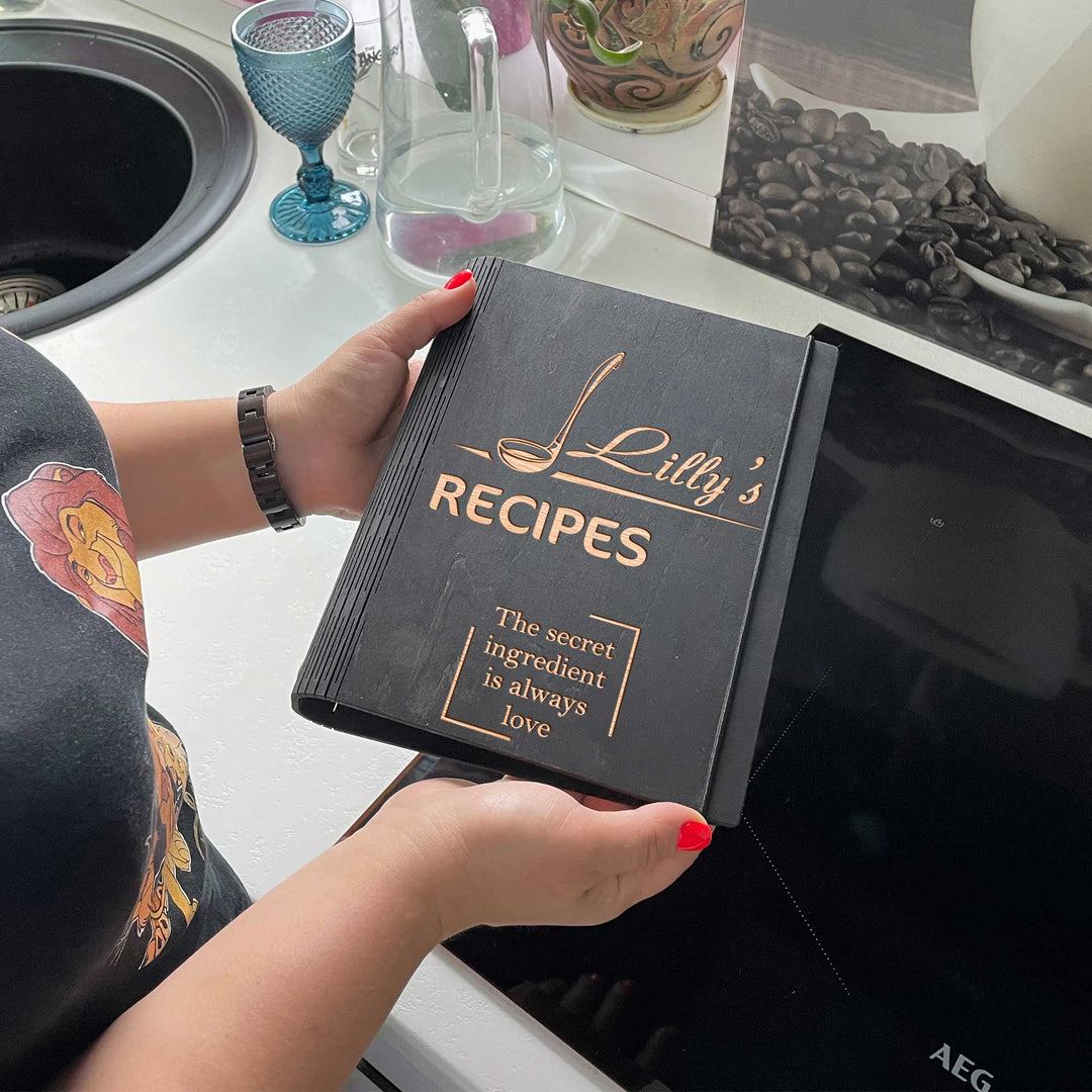 Wooden Recipe Book Free custom engraving photo №15