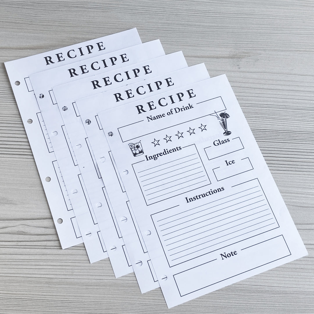 BLOCK of 70 additional sheets of paper for our Recipe Book and Notebook photo №2